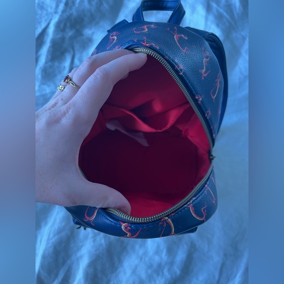 Loungefly Disney Mulan Mushu Navy Blue Leather mini backpack main image 4